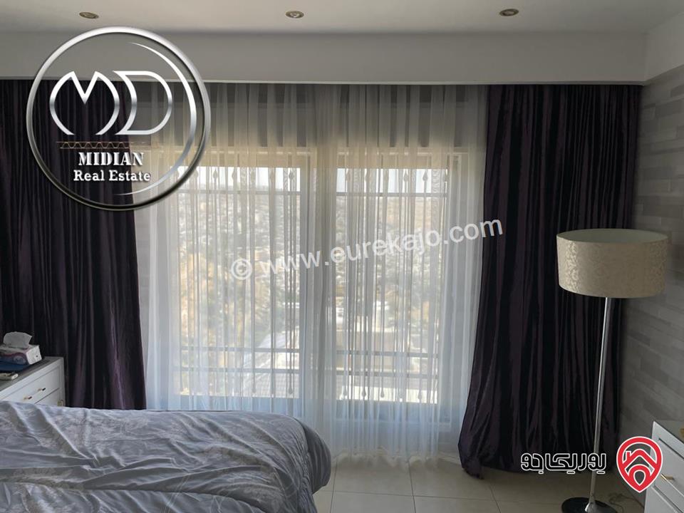 شقة مفروشة للايجار في عمان - الكرسي مساحة 270م 4 نوم طابق اول تشطيبات و ديكورات فاخرة اطلالة رائعة