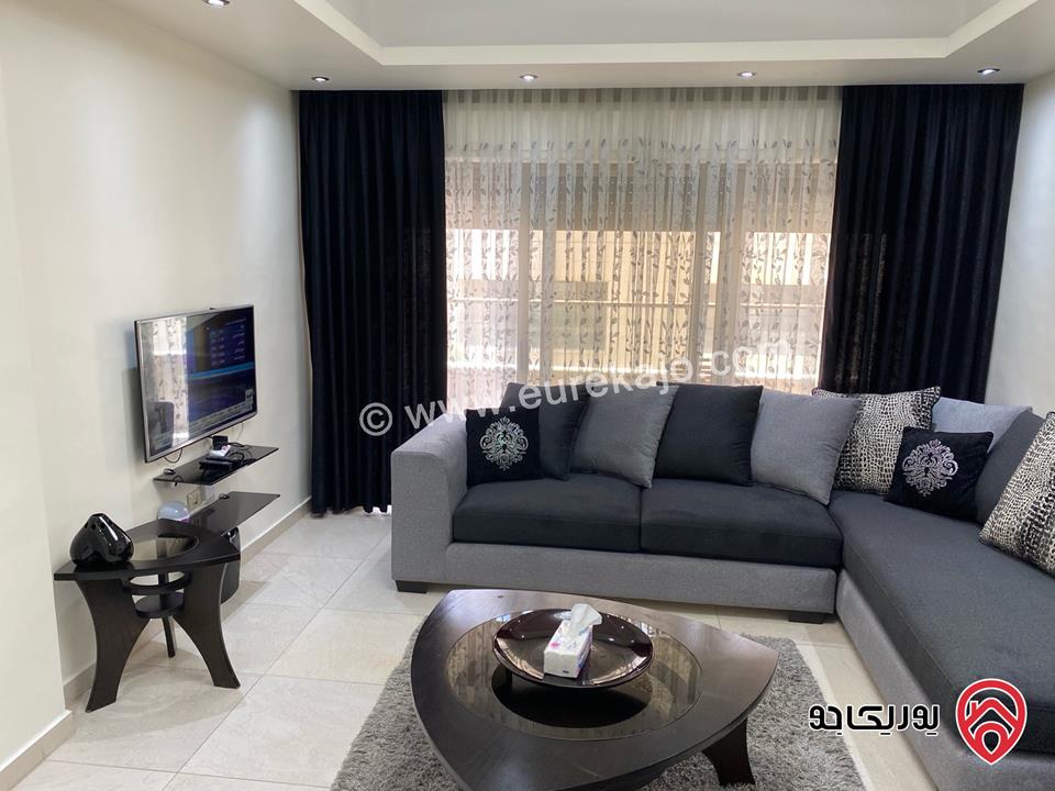 شقة مميزة طابق أول مساحة 110م مفروشة للايجار في عمان - عبدون