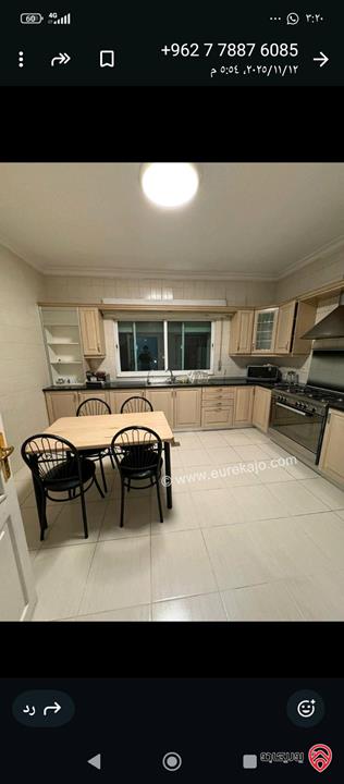 شقة مساحة 180م طابق ثاني للايجار فارغة أو مفروشة في عمان - ام اذينة