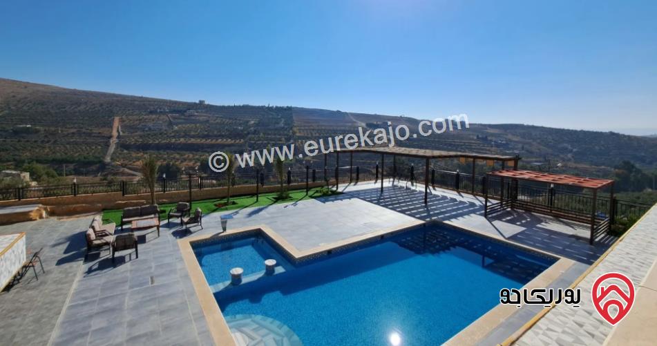 مزرعة مساحة الأرض 3500م والبناء 160م للبيع في جرش - دحل	