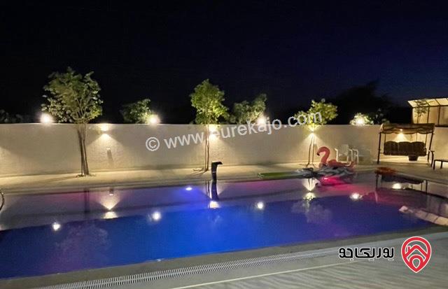 مزرعة مساحة 1300م وبناء 187م للبيع في السويمة - البحر الميت