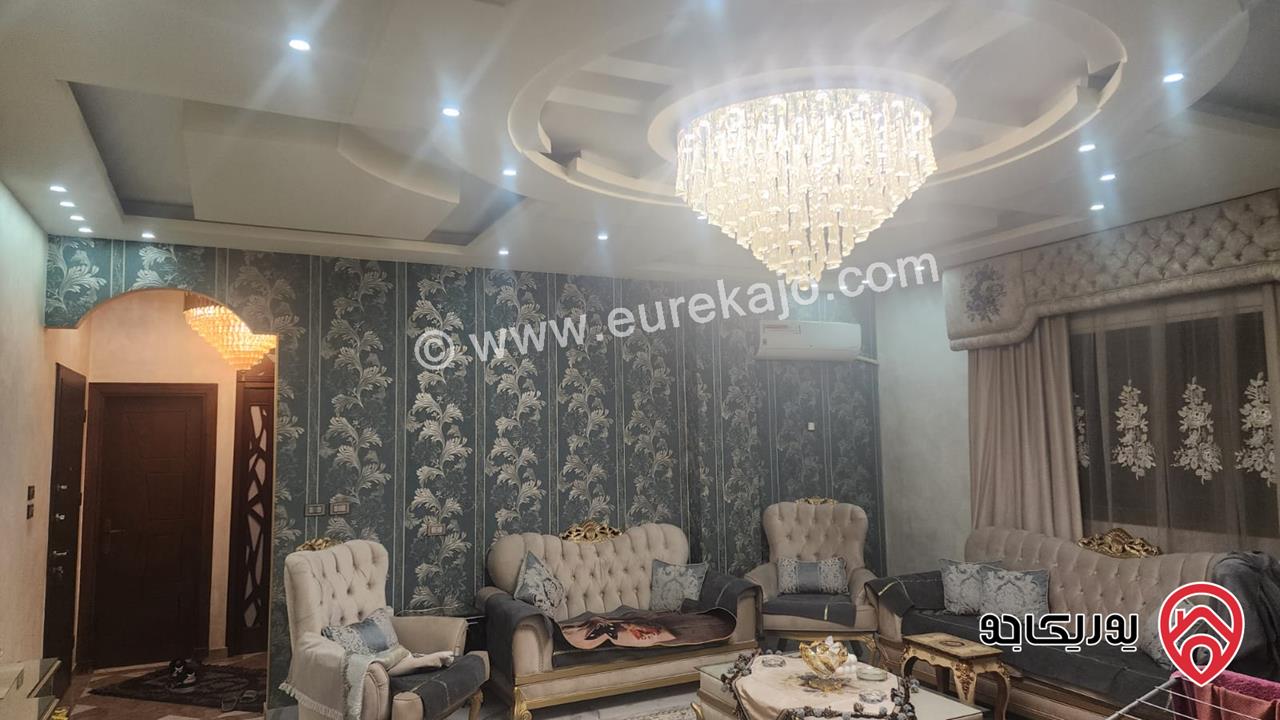 شقة طابق ارضي معلق مساحة 215م داخلي و 150م خارجي للبيع في عمان - شفا بدران