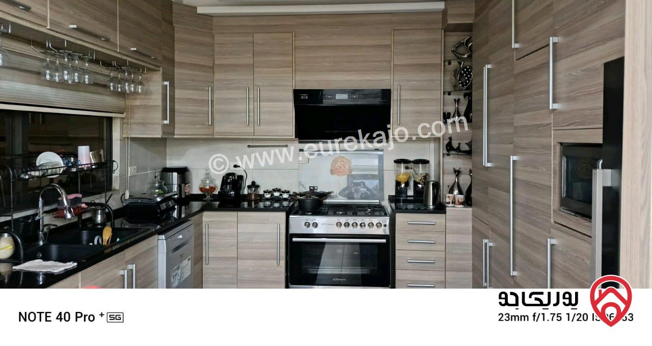 شقة أرضية مساحة 179م داخلي و 80م خارجي للبيع في عمان - الجبيهة حي المنصور قرب شارع الاردن