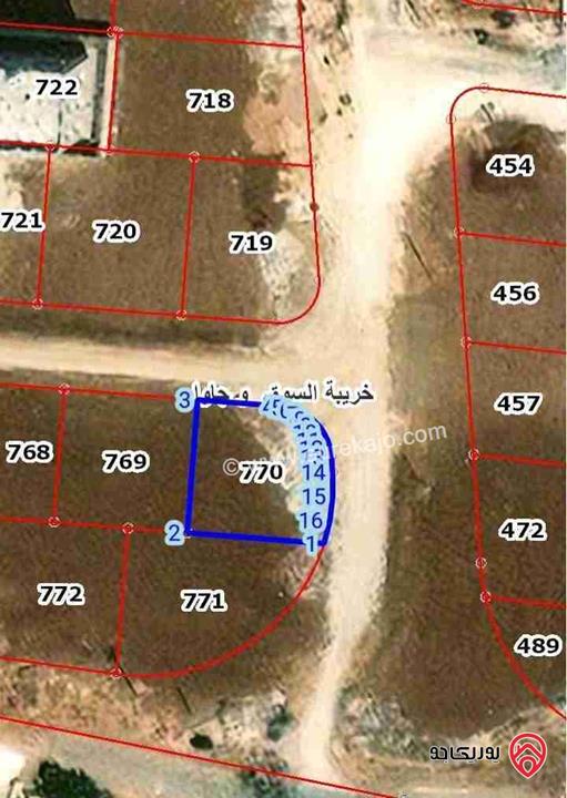 قطعة ارض مساحة 520م للبيع في عمان - جاوا صهاة شموط 