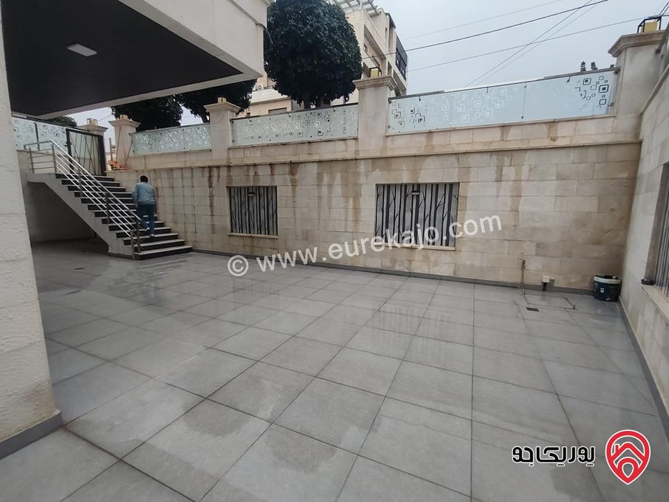 شقة شبه أرضية مساحة 205م داخلي و 150م خارجي للبيع في عمان - الصويفية  	 