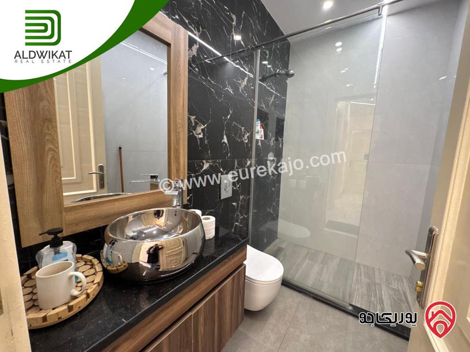 شقة شبه ارضي مفروشه للايجار في عمان - عبدون مساحة داخليه 186م والحديقة 100م موقع مميز تصلح للسفارات والهيئات الدبلوماسية