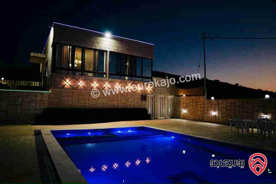 مزرعة مساحة الأرض 4000م والبناء 100م للبيع في الزرقاء - بيرين	