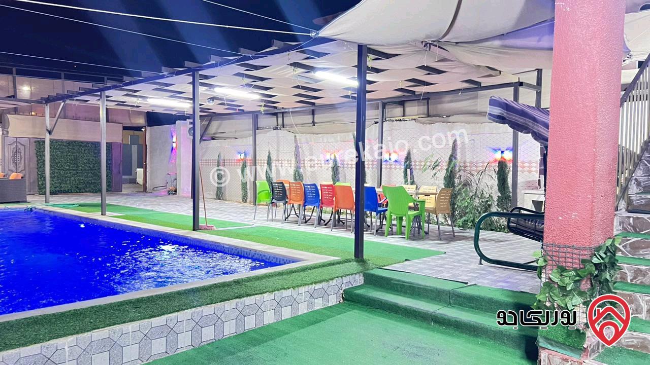 شاليه مساحة البناء 100م على أرض 288م للبيع المستعجل في البحر الميت - الكرامة