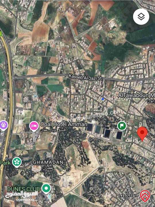 أرض ذات هواء نقي جدا مساحة 673م للبيع في عمان - شارع المطار بجانب منتزه غمدان و الملاعب