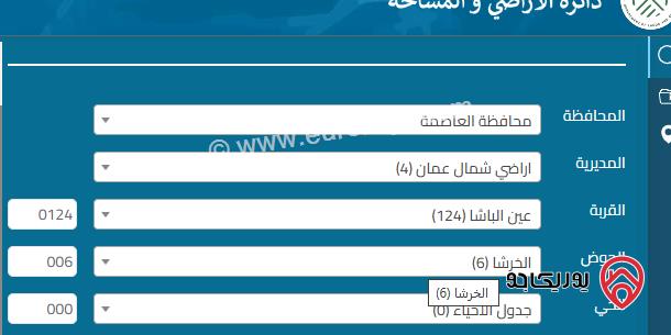 ارض مساحة 1800م للبيع في عمان - عين الباشا
