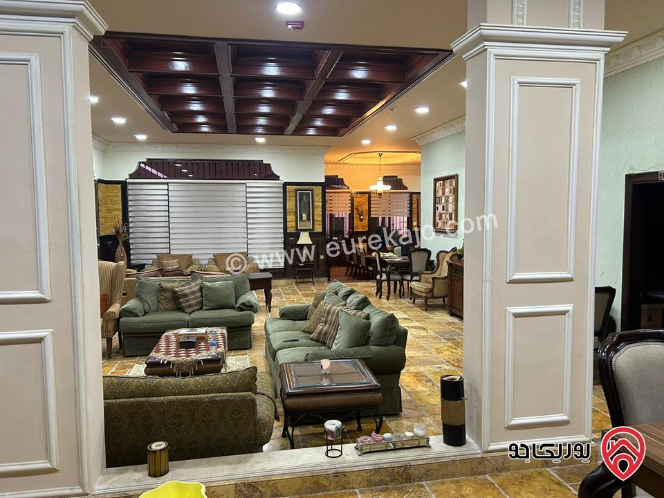🌳✨ منتجع مفروش كامل فاخرة مجهز مساحة 9 دونم للبيع في السلط