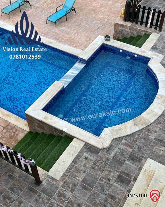 مزرعة مساحة الأرض 4 دونم و البناء 1250م للبيع في السلط - الصبيحي