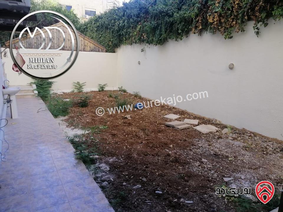 شقة ارضية فارغة للايجار في عمان - الصويفية مساحة 200م مع ترس و حديقة 150م سوبر ديلوكس بسعر مميز