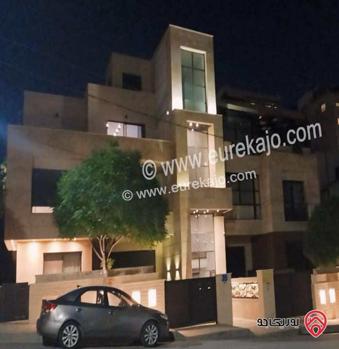 شقة مفروشة سوبر ديلوكس مساحة 125م طابق أرضي معلق للايجار في عمان - عبدون