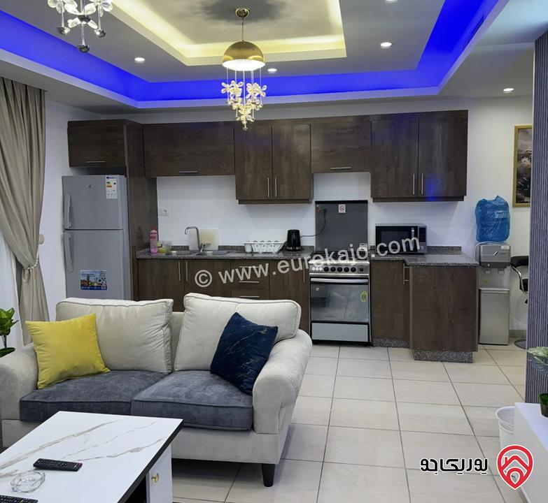 شقة مفروشة أرضية مساحة 90م للايجار في عمان - الصويفية
