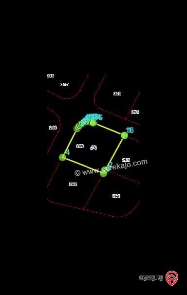 قطعة ارض مفروزة 517م للبيع في عمان - بدر الجديدة