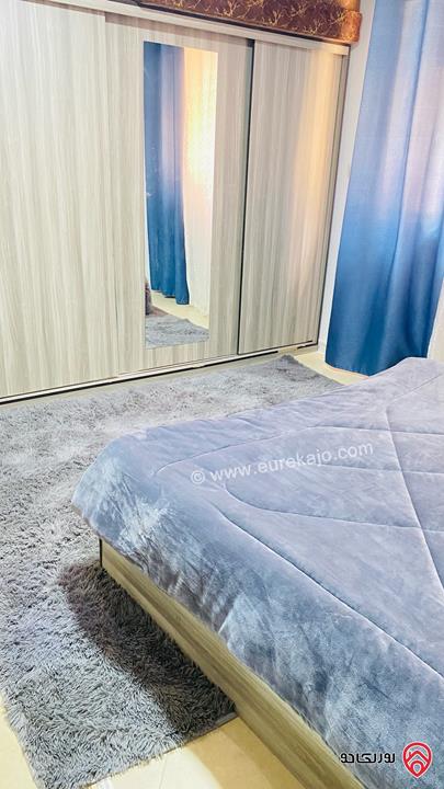 شقة مفروشة مساحة 110م داخلي و 40م خارجي للايجار في عمان - ضاحية الياسمين