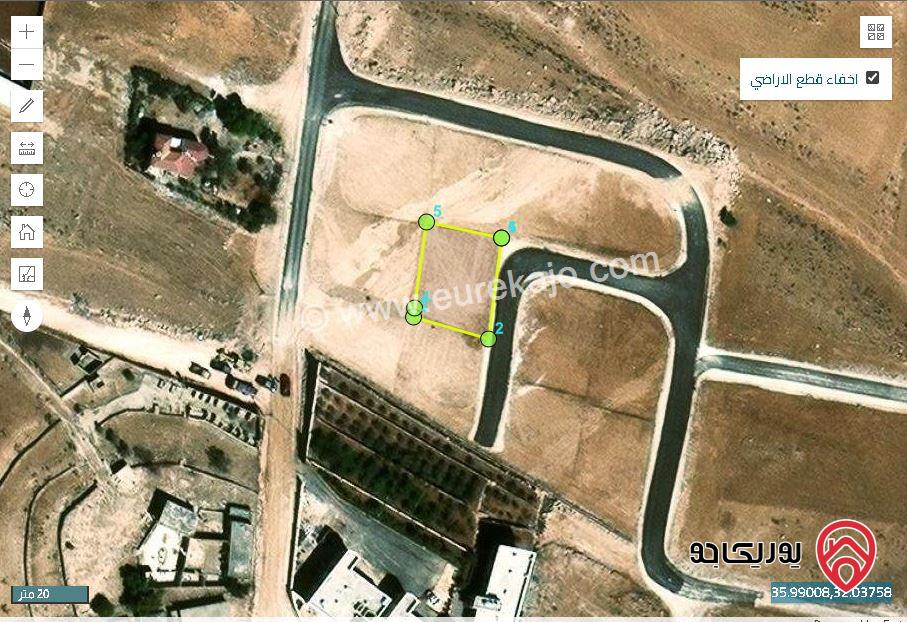 أرض مساحة 485م للبيع في الزرقاء - جريبا تنظيم -ج- تبعد عن شفابدران 8كم