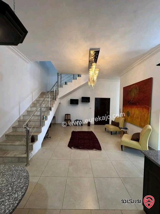 شقة مفروشة دوبلكس فاخرة مساحة 250م للايجار في عمان - ضاحية الياسمين