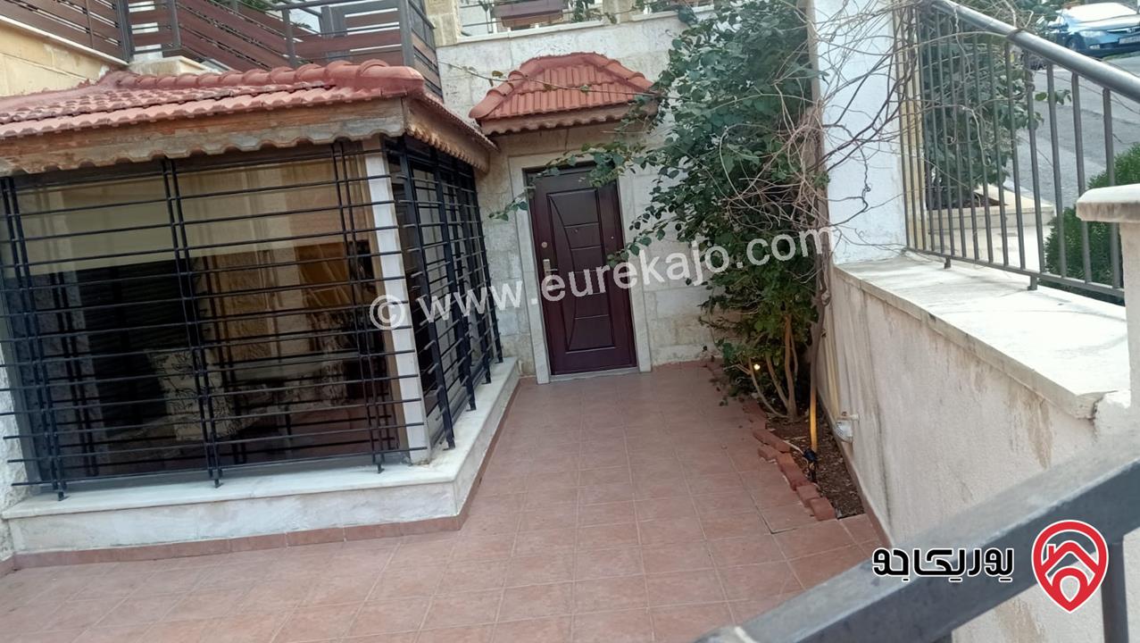 شقة مفروشة أرضية مساحة 130م داخلي و 40م خارجي للإيجار أو للبيع في عمان– الدوار الرابع