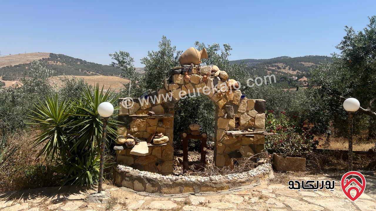 مزرعة مساحة 9 دونم و 708م للبيع في البلقاء - بمنطقة تل الرمان بالقرب من مطعم خيل و ليل 