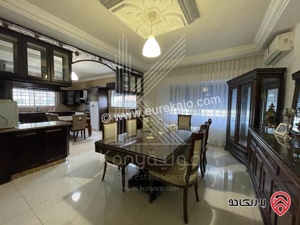 شقة مفروشة طابق ارضي مساحة 238م للايجار في عمان - حي الصحابة