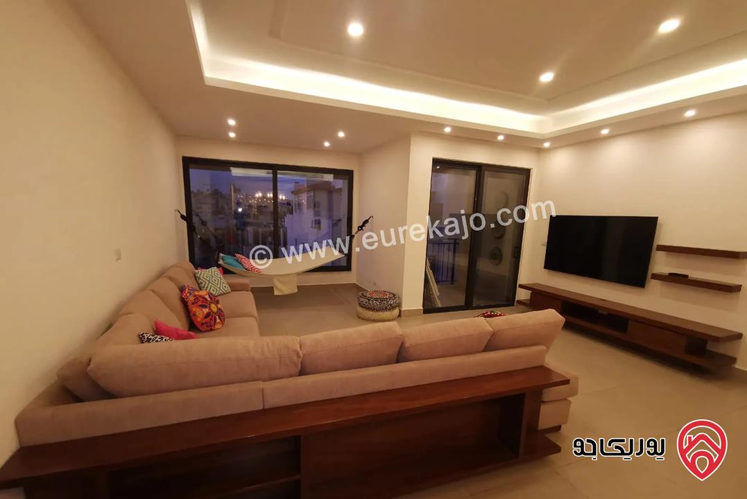 شقة فاخرة مساحة 115م مفروشة للايجار في عمان - عبدون