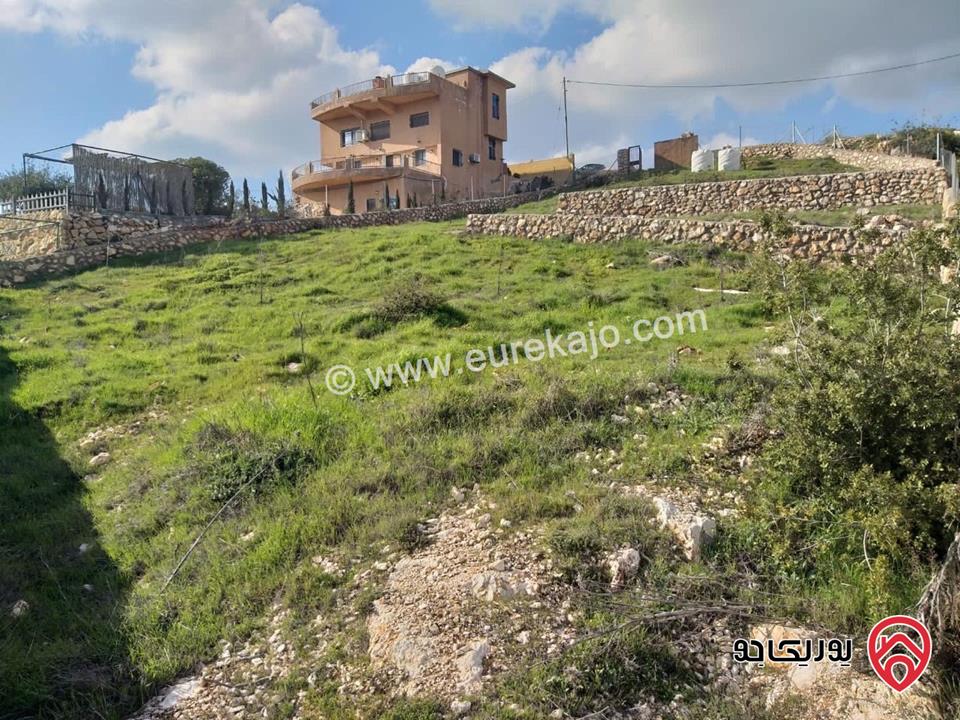 ارض سكنية مساحة 1 دونم و 260م للبيع أو للمبادلة في عجلون راس منيف موقع رائع