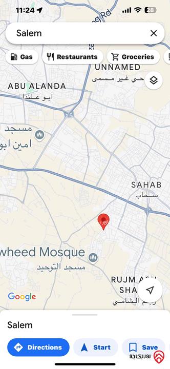 قطعتين ارض مساحة 336م و 345م للبيع في عمان - سحاب ضاحية الاميره ايمان