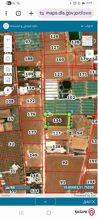 أرض مساحة 4 دونم للبيع في منجا اراضي جنوب عمان 