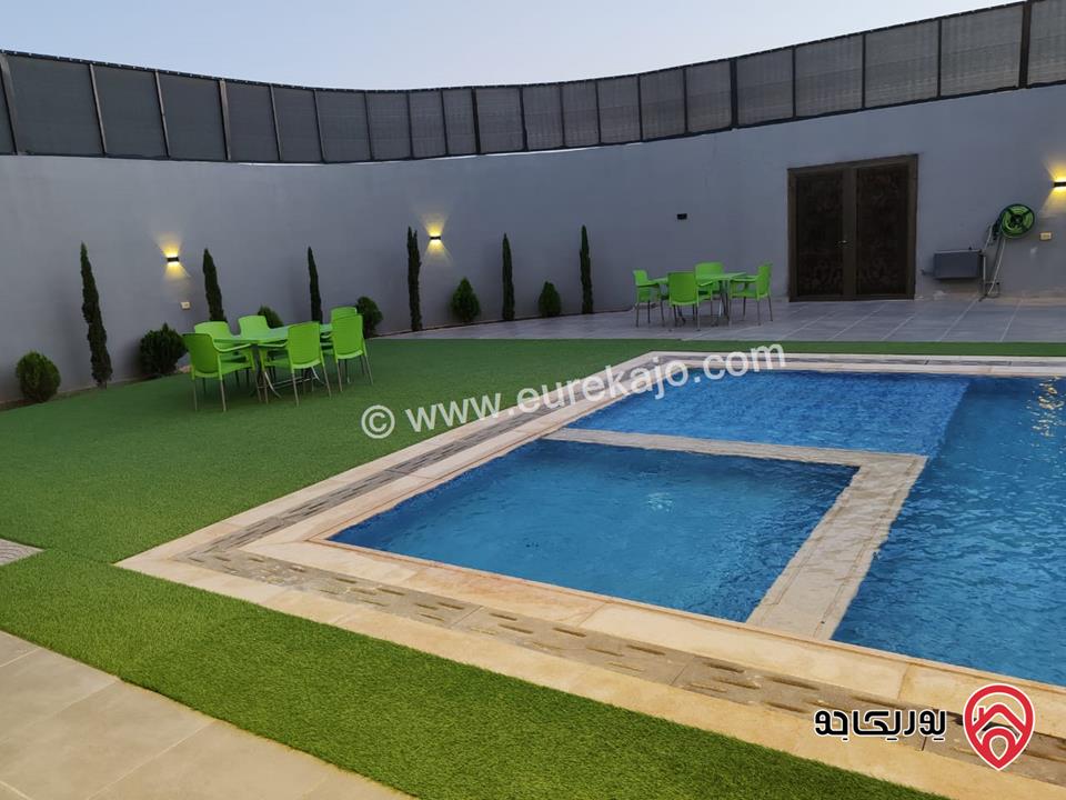 شاليه طابقين مساحة ارض 507م مساحة البناء 200م للبيع في البحر الميت - من اراضي الشونة الجنوبية غور الرامة