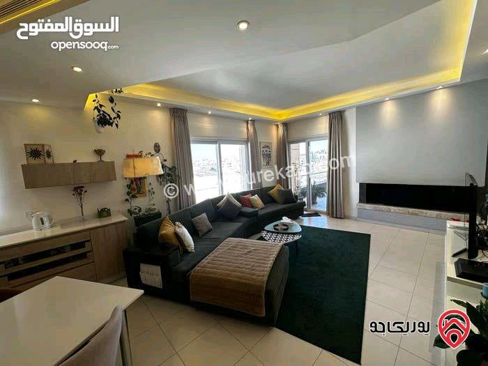 شقة مفروشة مساحة 450م طابق ثالث مع روف للايجار في عمان - طريق المطار 