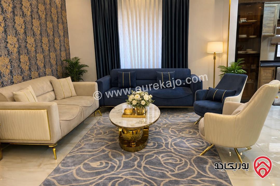 شقة مفروشة فاخرة شبه أرضية مساحة 200م للإيجار في عمان - الشميساني 