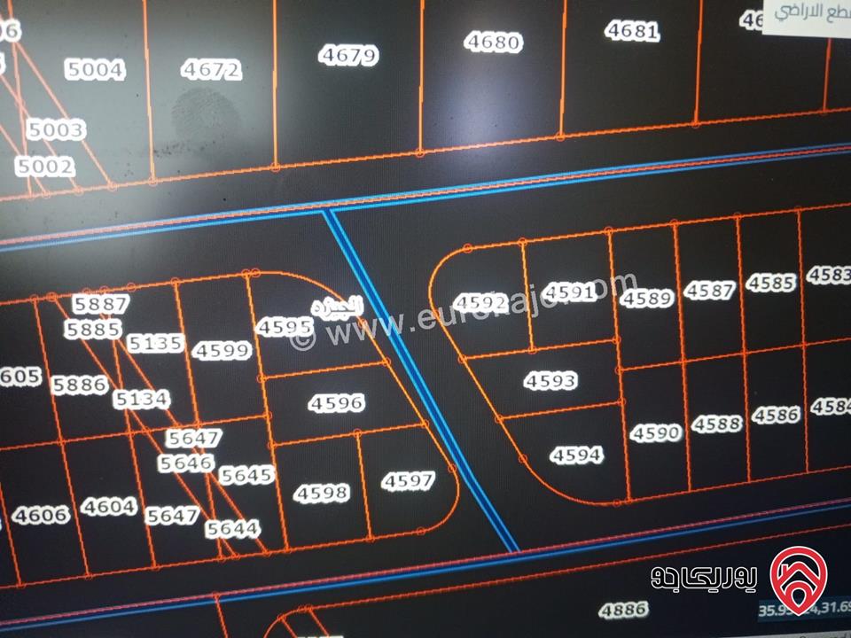 أرض سكنية مساحة 413م للبيع من أراضي جنوب عمان - الجيزة