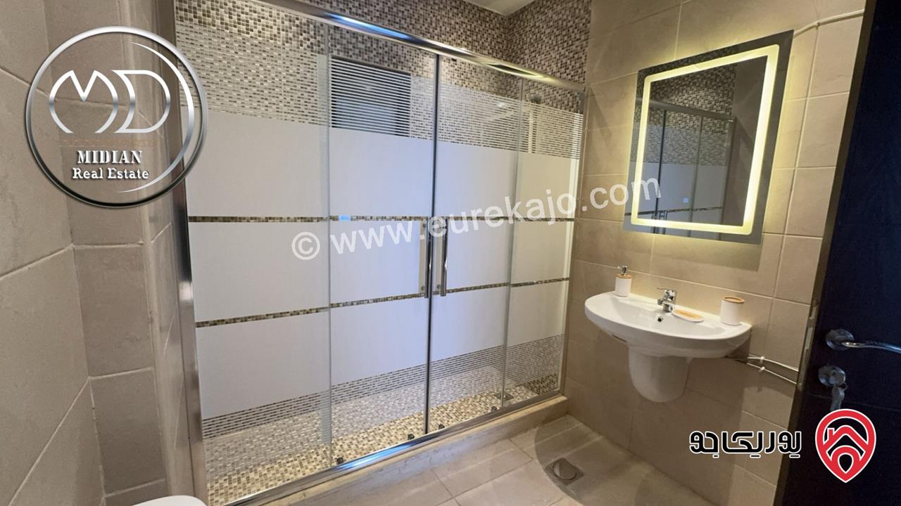 شقة مفروشة فاخرة للايجار في عمان - الدوار السابع مساحة 100م طابق ثالث تشطيبات وديكورات فندقية اطلالة جميلة