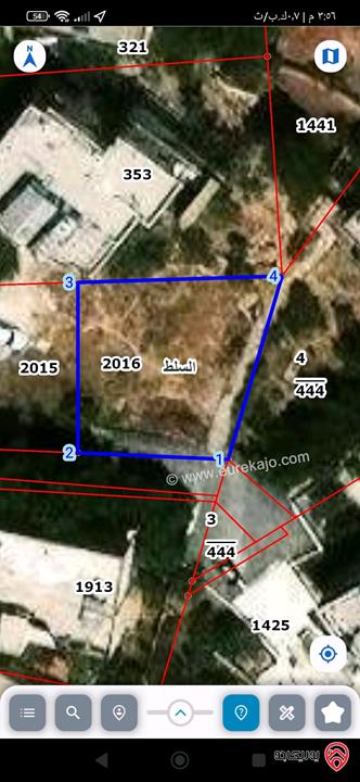 قطع أراضي بمساحات وأسعار مختلفة كما موضحة بالاعلان للبيع في السلط كافة المناطق