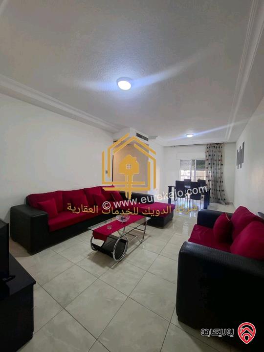 شقة مفروشة طابق ثاني مساحة 100م للإيجار في عمان - ام اذينة 