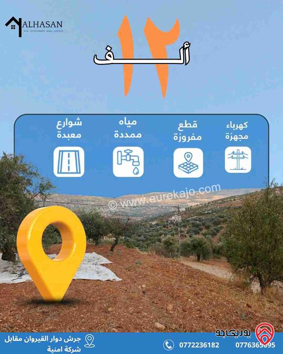 قطعة ارض مساحتها 500 متر للبيع في جرش - سوف بسعر مغري