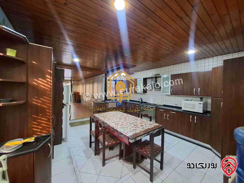 شقة مفروشة طابق أرضي 200م للإيجار في عمان-  ام اذينة 