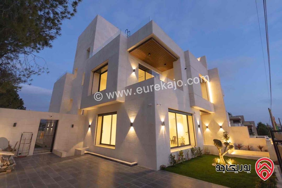 فيلا مساحة 750م على أرض 500م للبيع في عمان - ام تينه دابوق بالقرب من المواصفات و المقاييس و كوخ دابوق