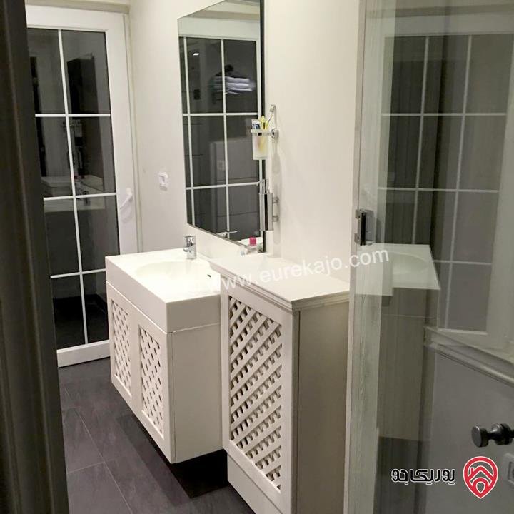 شقة أرضية مفروشة دوبلكس مساحة 250م مع مسبح للايجار في عمان - عبدون