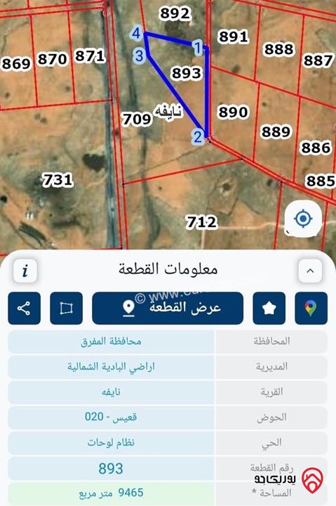 قطع أراضٍ زراعية مساحة 10 دونم للبيع في المفرق