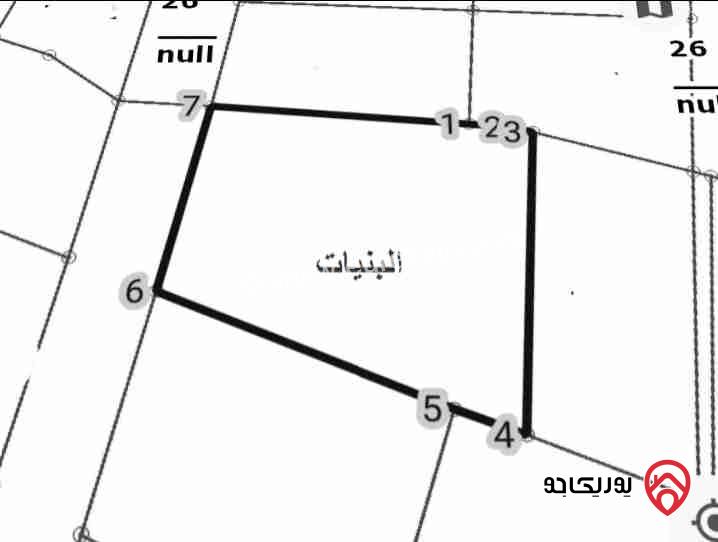 قطعة أرض مساحة 1577م للبيع في عمان - البنيات أجمل موقع على الإطلاق 
