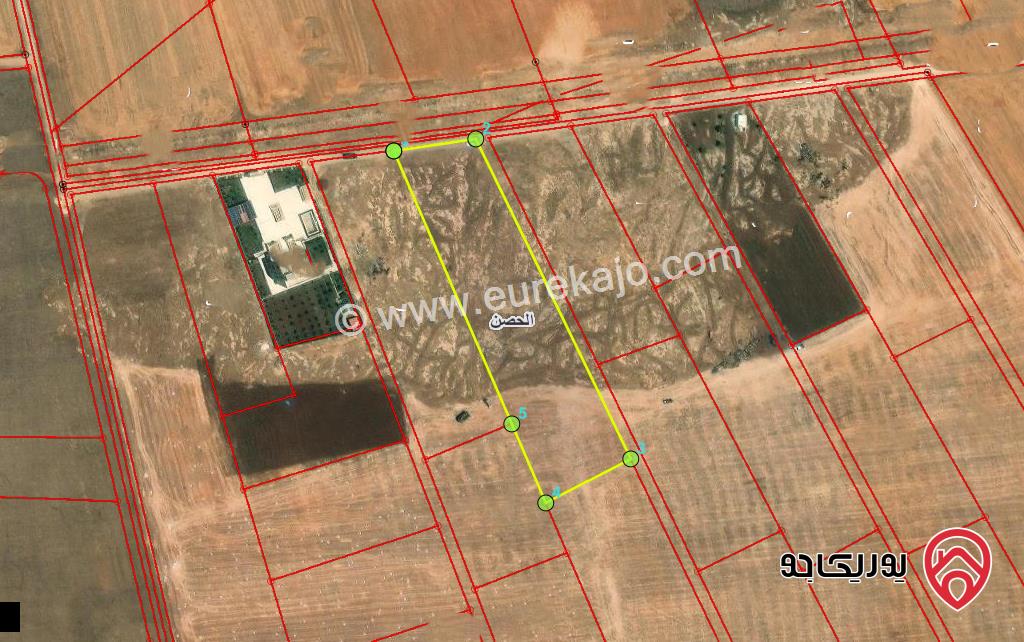 قطعة ارض مساحة 8 دونم و 198م للبيع في اربد جنوب اسكان العاملين في جامعة اليرموك وجنوب شارع الحزام الدائري 