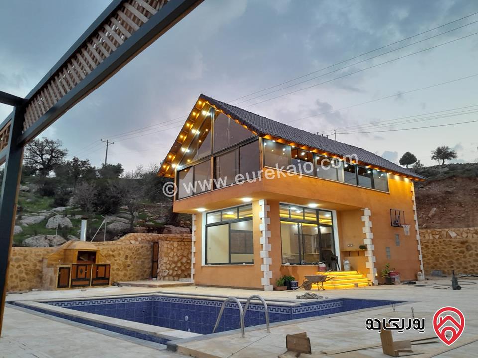 مزرعة مساحة الأرض 3 دونم و 620م والبناء 150م للبيع في السلط – منطقة الصبيحي