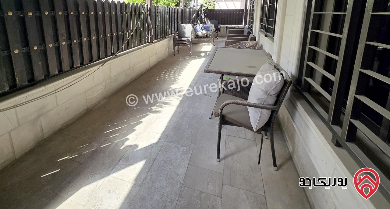 شقة ارضية مساحة 131م مع تراس 50م ومدخل خاص للبيع في عمان - الرابية 