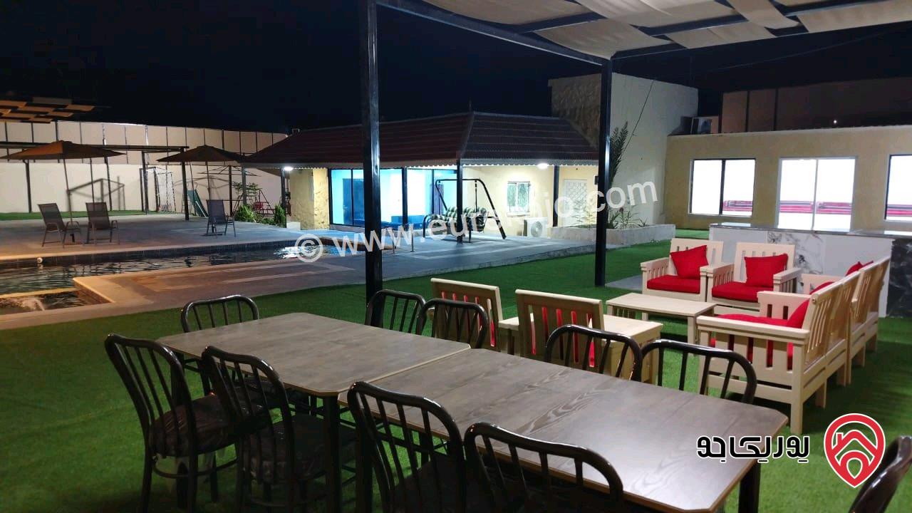 مزرعة مساحة الأرض 1 دونم والبناء 85م للبيع في البحر الميت - الشونة الجنوبة 