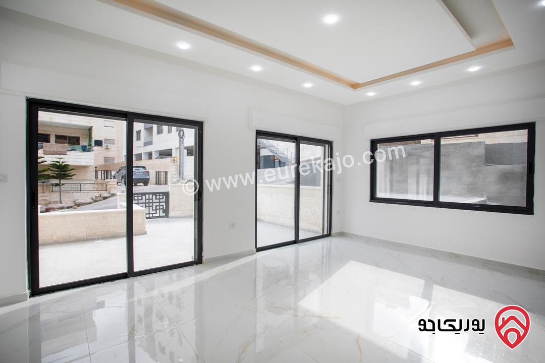 شقة طابق ارضي مساحة 150م مع كراج و مدخل مستقل تشطيب فاخر للبيع في عمان - ضاحية الرشيد 