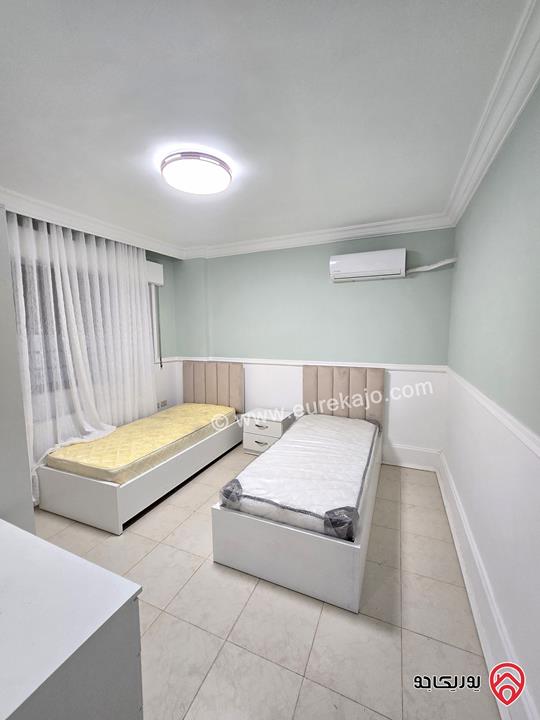 شقه ارضية مفروشة فرش جديد مساحة 150م مع تراس واسع 100م للايجار في عمان - الرابية