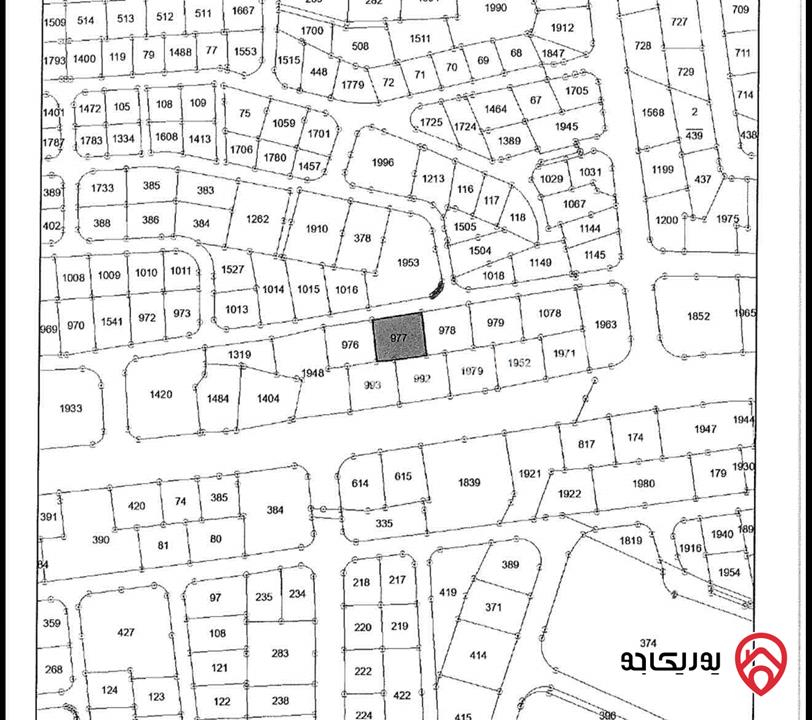 أرض مساحة 1 دونم تجاري مكاتب للبيع في عمان - أم أذينة بين دوار الخامس و السادس